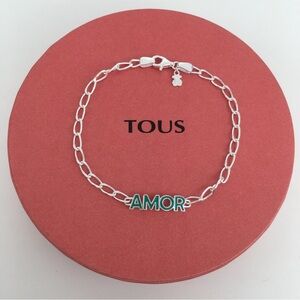 Silver and Green Amor Bracelet